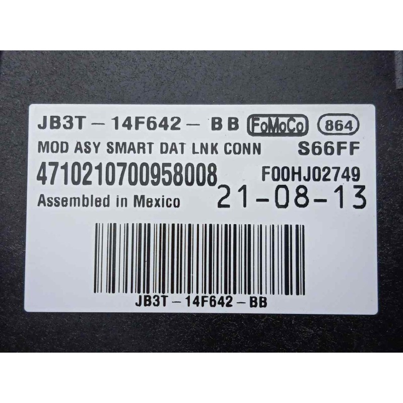 Recambio de modulo electronico para ford ranger (tke) 2.0 tdci panther cat referencia OEM IAM JB3T14F642BB  