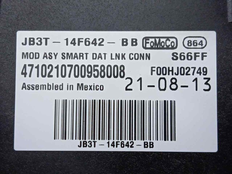 Recambio de modulo electronico para ford ranger (tke) 2.0 tdci panther cat referencia OEM IAM JB3T14F642BB  
