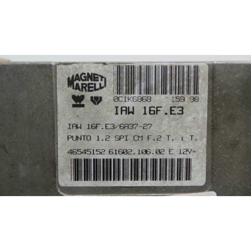 Recambio de centralita motor uce para fiat punto berlina (176) 1.2 cat referencia OEM IAM IAW16FE3-0C1KG868-16FE36A3727-46545152