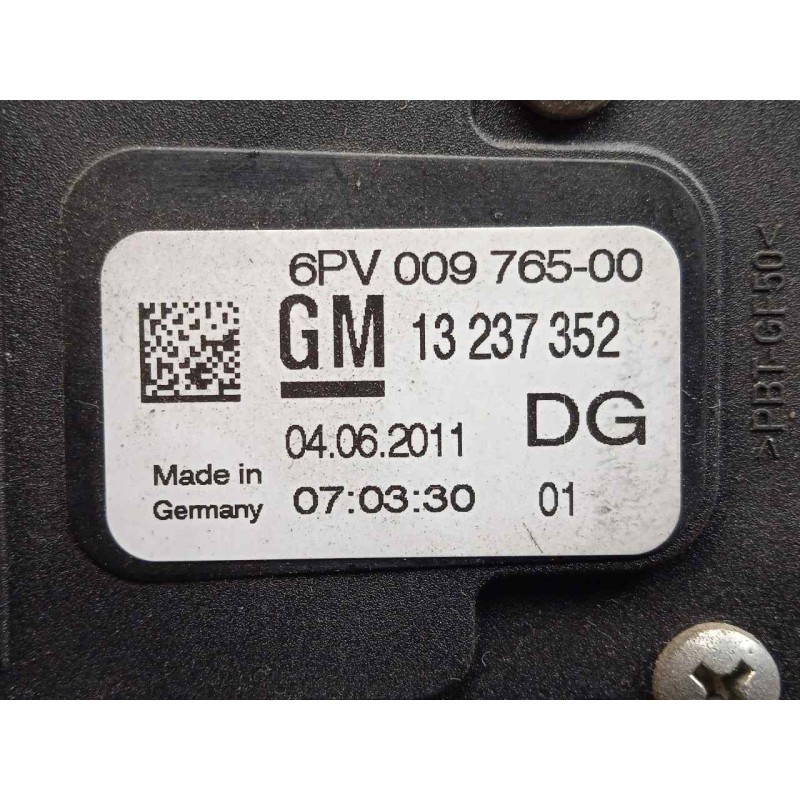 Recambio de potenciometro pedal para opel insignia berlina 2.0 cdti cat referencia OEM IAM 13237352-6PV00976500 6.PINES 