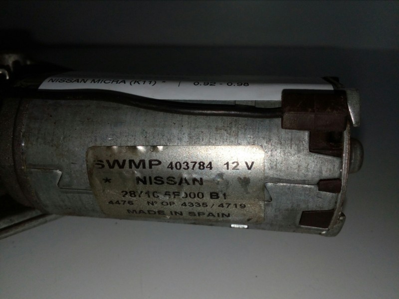 Recambio de motor limpia trasero para nissan micra (k11) referencia OEM IAM 403784-287105F000B 3 PINES 