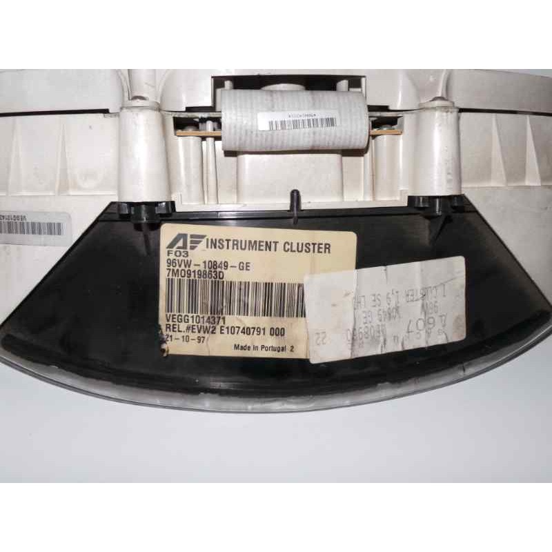Recambio de cuadro instrumentos para seat alhambra (7v8) 1.9 tdi referencia OEM IAM 96VW10849GE-7M0919863D INSTRUMENT CLUSTER 