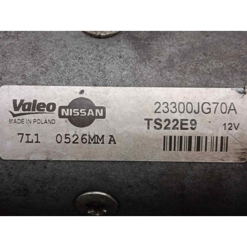 Recambio de motor arranque para nissan x-trail (t31) 2.0 dci turbodiesel cat referencia OEM IAM TS22E9-23300JG70A 10.DIENTES VAL