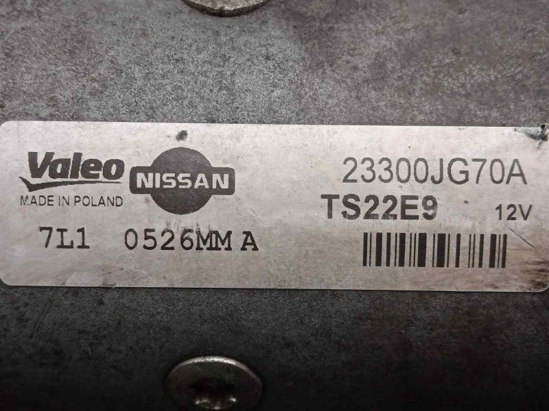 Recambio de motor arranque para nissan x-trail (t31) 2.0 dci turbodiesel cat referencia OEM IAM TS22E9-23300JG70A 10.DIENTES VAL