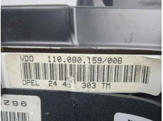 Recambio de cuadro instrumentos para opel astra g berlina 1.6 16v referencia OEM IAM 24454303-110080159006 ASTRA.G VDO 2