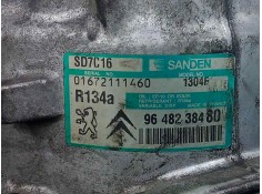 Recambio de compresor aire acondicionado para citroën c5 berlina 1.6 16v hdi fap referencia OEM IAM SD7C161304F-9648238480 SANDE 2