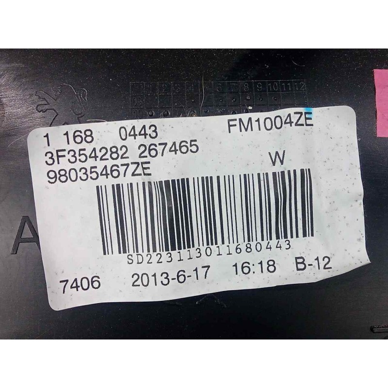 Recambio de guarnecido puerta delantera derecha para peugeot 508 2.0 16v hdi fap referencia OEM IAM 98035467ZE-9687652777  