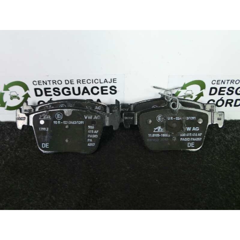 Recambio de pastillas frenos traseras para audi q2 (gab) 1.6 tdi referencia OEM IAM 5Q0615416AF-5Q0615415AF  