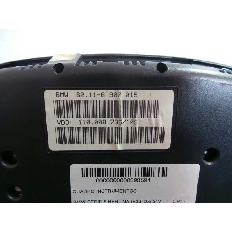 Recambio de cuadro instrumentos para bmw serie 5 berlina (e39) 2.5 24v referencia OEM IAM 62116907015-110008735109  