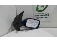 Recambio de retrovisor derecho para fiat punto berl. (176) referencia OEM IAM  MANUAL AZUL OSCURO