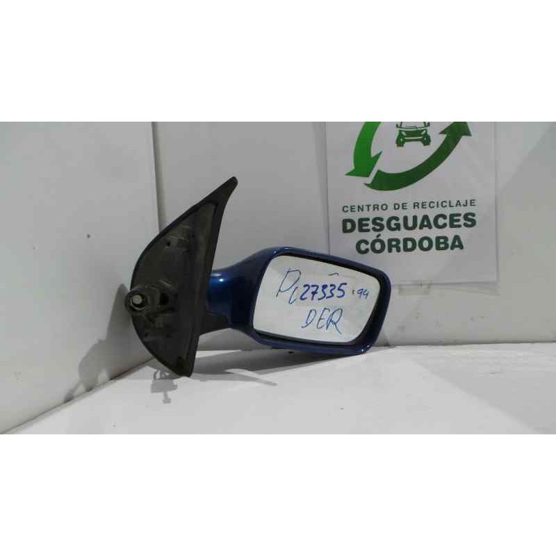 Recambio de retrovisor derecho para fiat punto berl. (176) referencia OEM IAM  MANUAL AZUL OSCURO