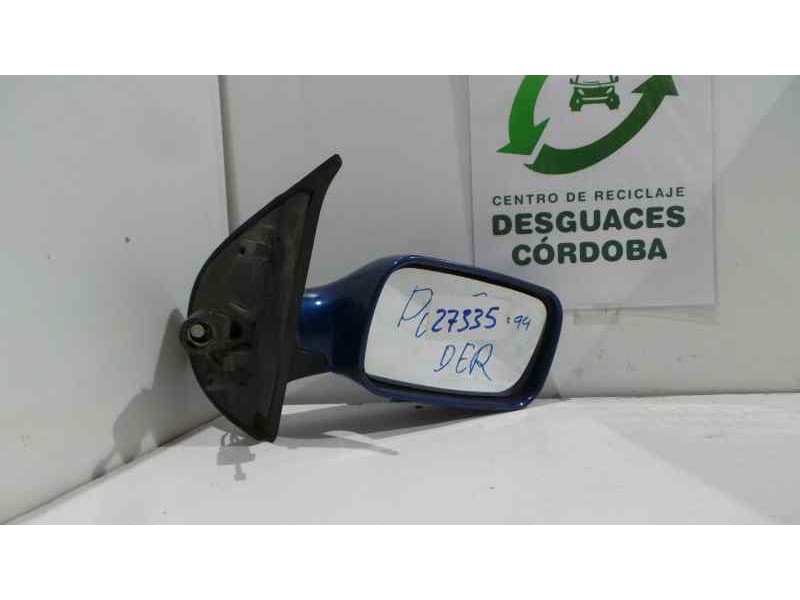 Recambio de retrovisor derecho para fiat punto berl. (176) referencia OEM IAM  MANUAL AZUL OSCURO