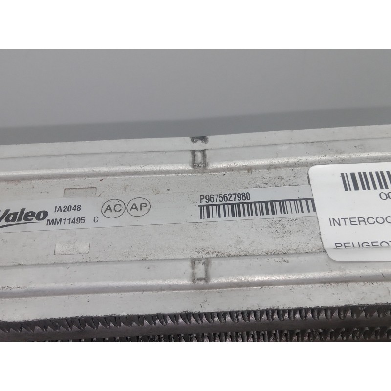 Recambio de intercooler para peugeot 308 1.6 16v e-hdi fap referencia OEM IAM 9675627980-MM11495C VALEO 