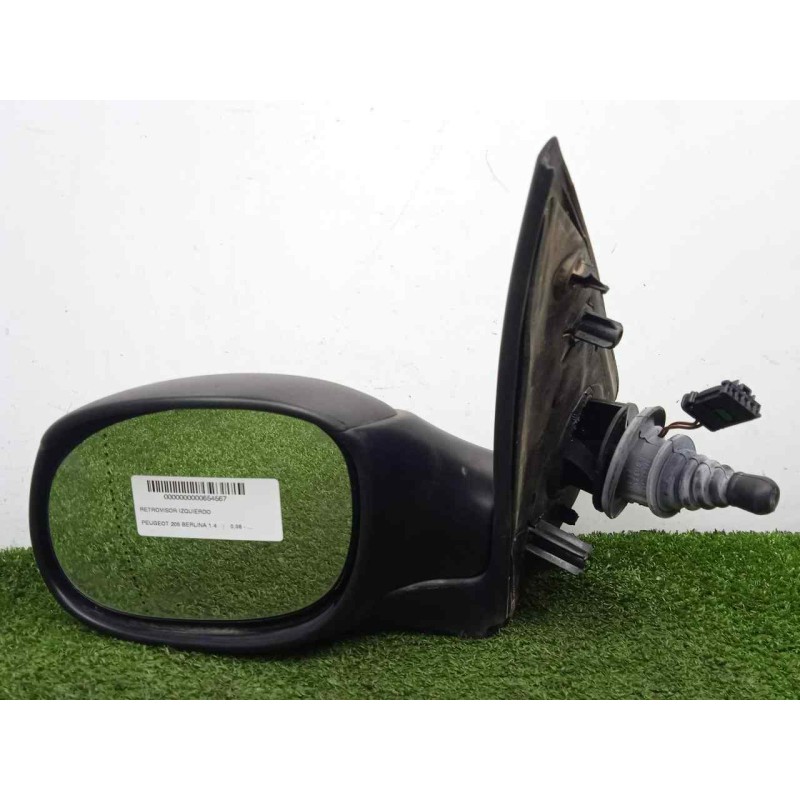 Recambio de retrovisor izquierdo para peugeot 206 berlina 1.4 referencia OEM IAM SINREFERENCIA MANUAL - 2.CABLES NEGRO