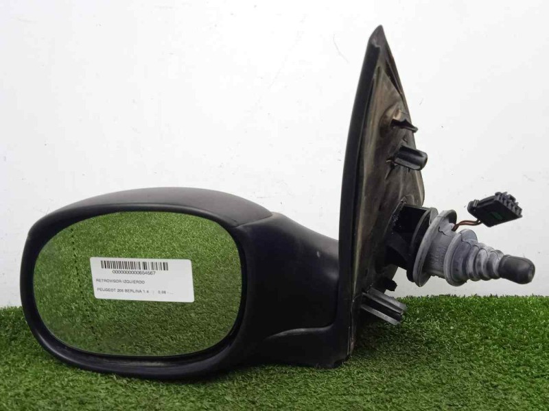 Recambio de retrovisor izquierdo para peugeot 206 berlina 1.4 referencia OEM IAM SINREFERENCIA MANUAL - 2.CABLES NEGRO