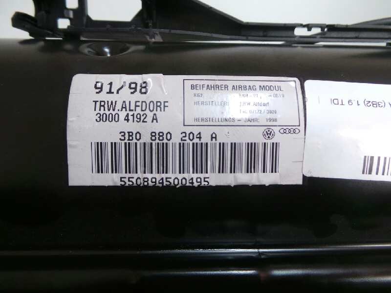 Recambio de airbag delantero derecho para volkswagen passat berlina (3b2) 1.9 tdi referencia OEM IAM 3B0880204A-30004192A  