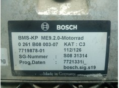 Recambio de centralita motor uce para bmw r 1200 rt/st referencia OEM IAM 0261B08003-7719878 BOSCH  2