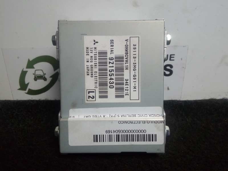 Recambio de modulo electronico para honda civic berlina 5 (fk) 1.8 vtec cat referencia OEM IAM 39113SMGG01-39113SMGG01M1  