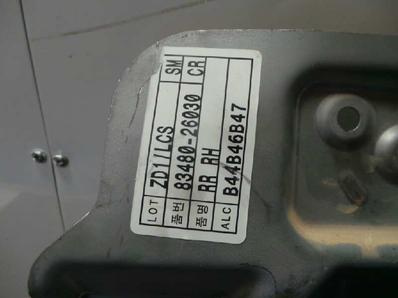 Recambio de elevalunas trasero derecho para hyundai santa fe (sm) 2.4 cat referencia OEM IAM 8348026030-9882026200  