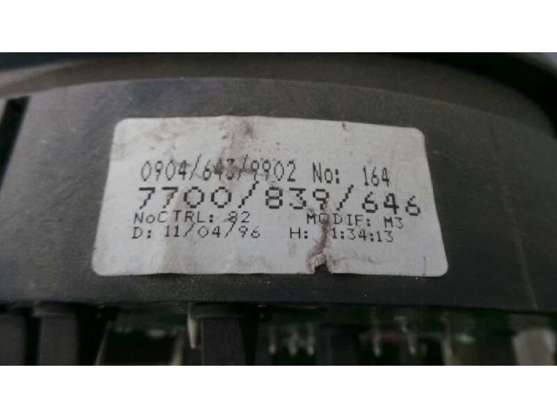 Recambio de cuadro instrumentos para renault megane i classic (la0) 1.9 diesel referencia OEM IAM 7700839646  