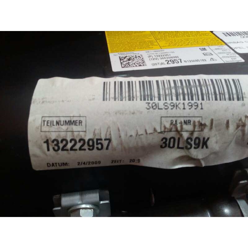 Recambio de airbag delantero derecho para opel insignia berlina 2.0 cdti referencia OEM IAM 13222957-30LS9K1991  