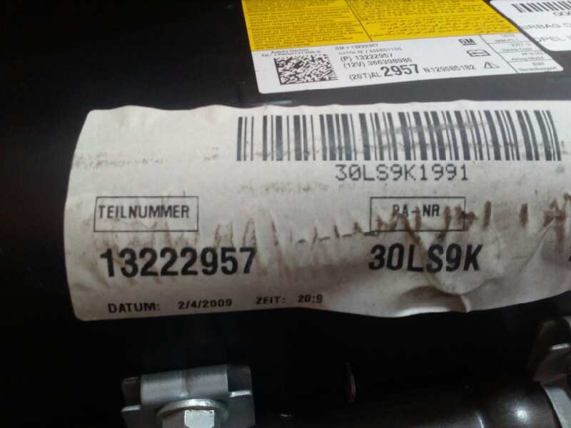 Recambio de airbag delantero derecho para opel insignia berlina 2.0 cdti referencia OEM IAM 13222957-30LS9K1991  