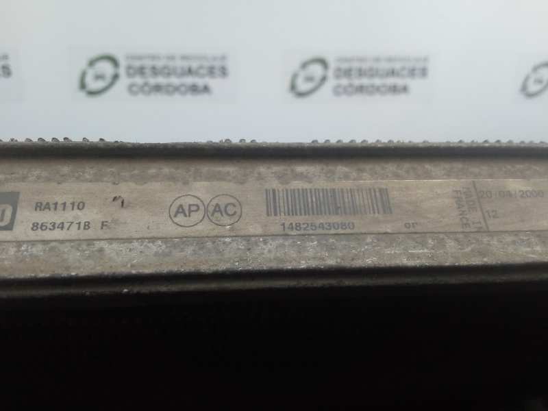 Recambio de radiador agua para citroën evasion 2.0 hdi referencia OEM IAM 1482543080 ALUMINIO 477X665X27