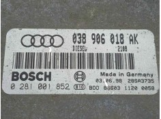 Recambio de centralita motor uce para audi a3 (8l) 1.9 tdi referencia OEM IAM 0281001852-038906018AK  BOSCH 2