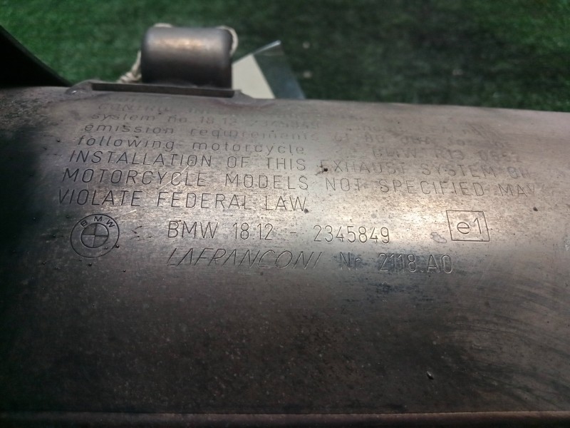 Recambio de silenciador trasero para bmw f 650 referencia OEM IAM 18122345849 R13- 00-06 IZQUIERDO