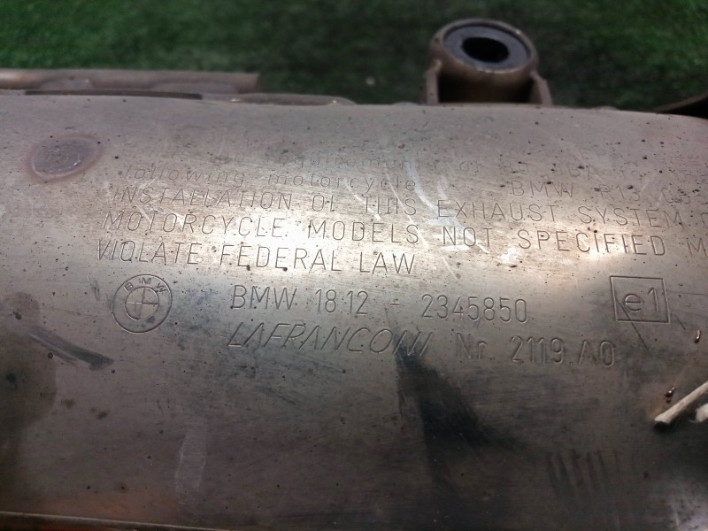 Recambio de silenciador trasero para bmw f 650 referencia OEM IAM 18122345850 R13-00-06 DERECHO