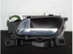 Recambio de maneta interior trasera izquierda para peugeot 207 1.6 hdi referencia OEM IAM 96555518VD CROMADA 