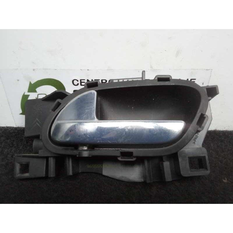 Recambio de maneta interior trasera izquierda para peugeot 207 1.6 hdi referencia OEM IAM 96555518VD CROMADA 