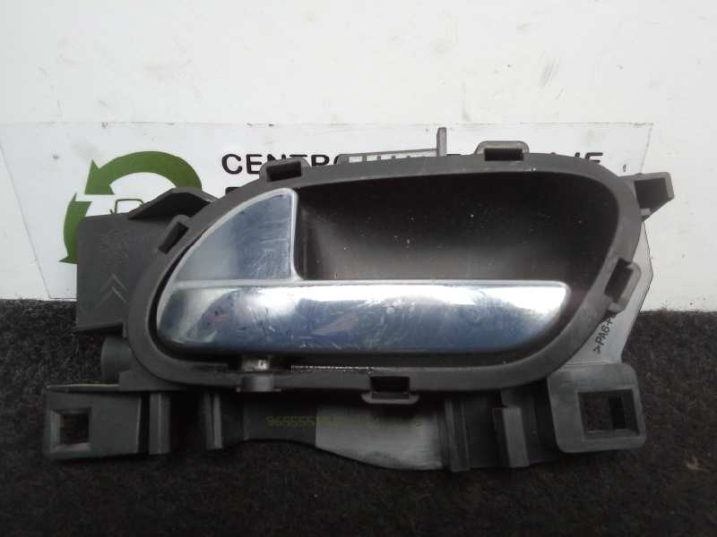 Recambio de maneta interior trasera izquierda para peugeot 207 1.6 hdi referencia OEM IAM 96555518VD CROMADA 