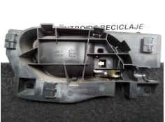 Recambio de maneta interior trasera izquierda para peugeot 207 1.6 hdi referencia OEM IAM 96555518VD CROMADA  2