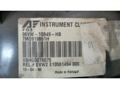 Recambio de cuadro instrumentos para seat alhambra (7v8) referencia OEM IAM 96VW10849HB-7M0919861H   2