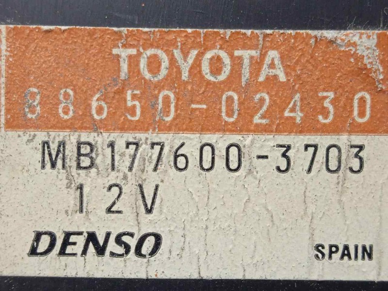 Recambio de modulo electronico para toyota auris 1.4 turbodiesel cat referencia OEM IAM 8865002430-1776003703-MB1776003703 DENSO