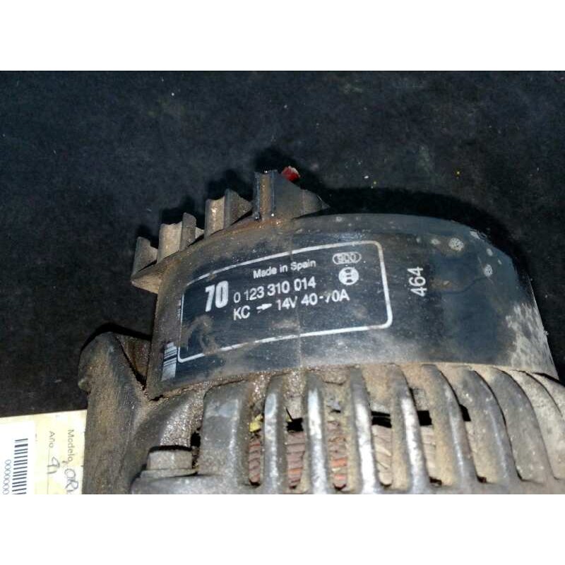 Recambio de alternador para ford orion 1.6 cat referencia OEM IAM 0123310014 70A BOSCH