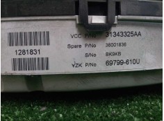Recambio de cuadro instrumentos para volvo s80 berlina 2.0 diesel cat referencia OEM IAM 31343325AA-36001836-69799610U   2