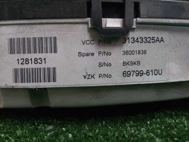Recambio de cuadro instrumentos para volvo s80 berlina 2.0 diesel cat referencia OEM IAM 31343325AA-36001836-69799610U  