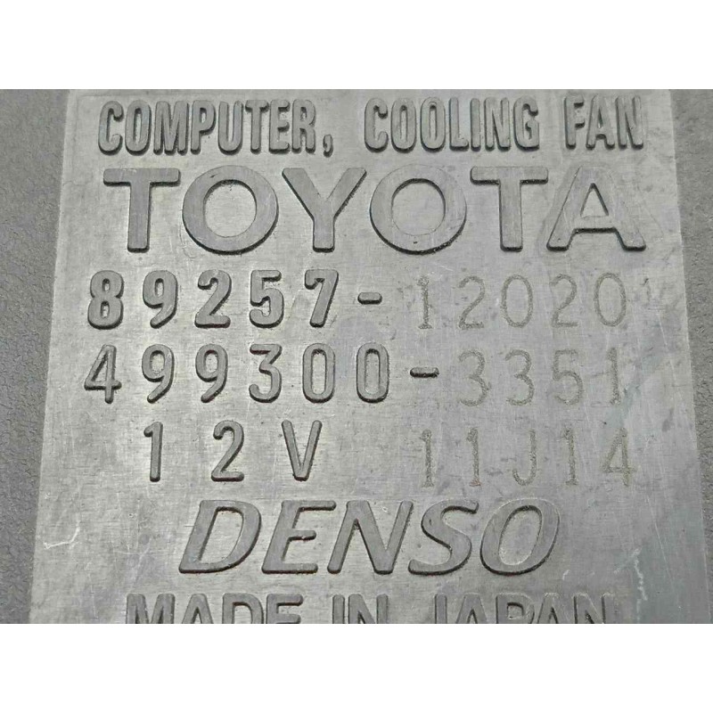 Recambio de resistencia electroventilador para toyota auris 1.4 turbodiesel cat referencia OEM IAM 8925712020-4993003351 DENSO 