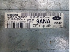 Recambio de centralita motor uce para ford fiesta (cbk) 1.3 cat referencia OEM IAM S118763006A-4S6112A650KA J38AC - SIM21 SIEMEN 2