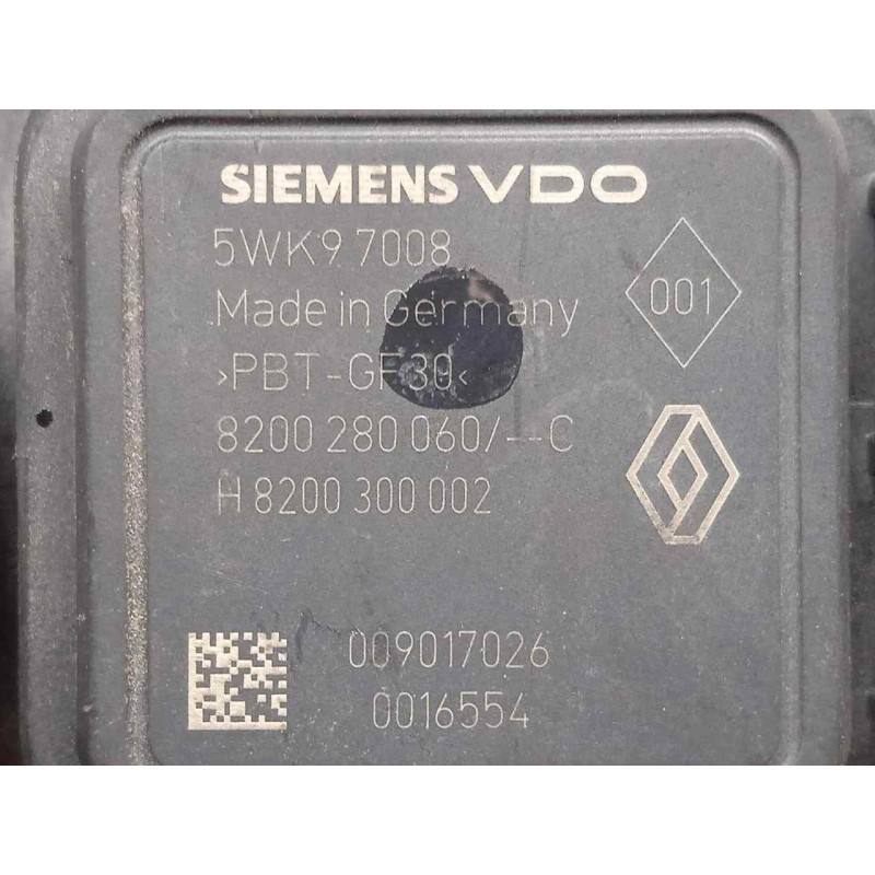 Recambio de caudalimetro para nissan primastar (x..) 2.0 dci diesel referencia OEM IAM 8200280060 SIEMENS 6.PIN