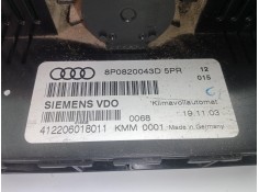 Recambio de mando climatizador para audi a3 (8p) 1.9 tdi referencia OEM IAM 8P0820043D-412206018011 SIEMENS VDO 4.CONECTORES 2