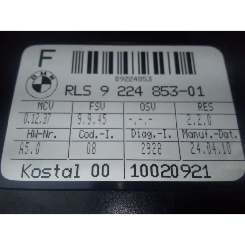 Recambio de sensor para bmw serie 1 berlina (e81/e87) 2.0 16v diesel cat referencia OEM IAM 9224853-922485301 SENSOR.LUNA 4.PINE