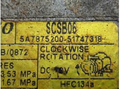 Recambio de compresor aire acondicionado para fiat panda (169) 1.2 cat referencia OEM IAM 5A7875200-51747318 DENSO - 5.CANALES S 2