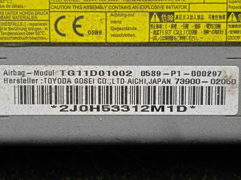 Recambio de airbag delantero izquierdo rodilla para toyota auris 1.4 turbodiesel cat referencia OEM IAM 7390002050-0589P1000297 