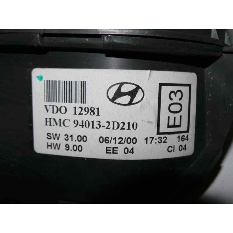 Recambio de cuadro instrumentos para hyundai elantra (xd) 1.6 16v cat referencia OEM IAM 940132D210-12981  