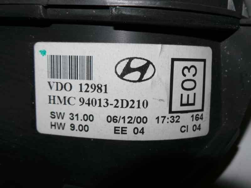 Recambio de cuadro instrumentos para hyundai elantra (xd) 1.6 16v cat referencia OEM IAM 940132D210-12981  