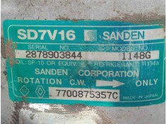 Recambio de compresor aire acondicionado para renault clio ii fase i (b/cbo) 1.4 referencia OEM IAM SD7V161148G-7700875357C SAND 2