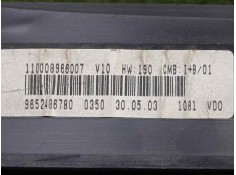 Recambio de cuadro instrumentos para citroën xsara picasso 2.0 hdi cat (rhy / dw10td) referencia OEM IAM 110008966007-9652486780 2